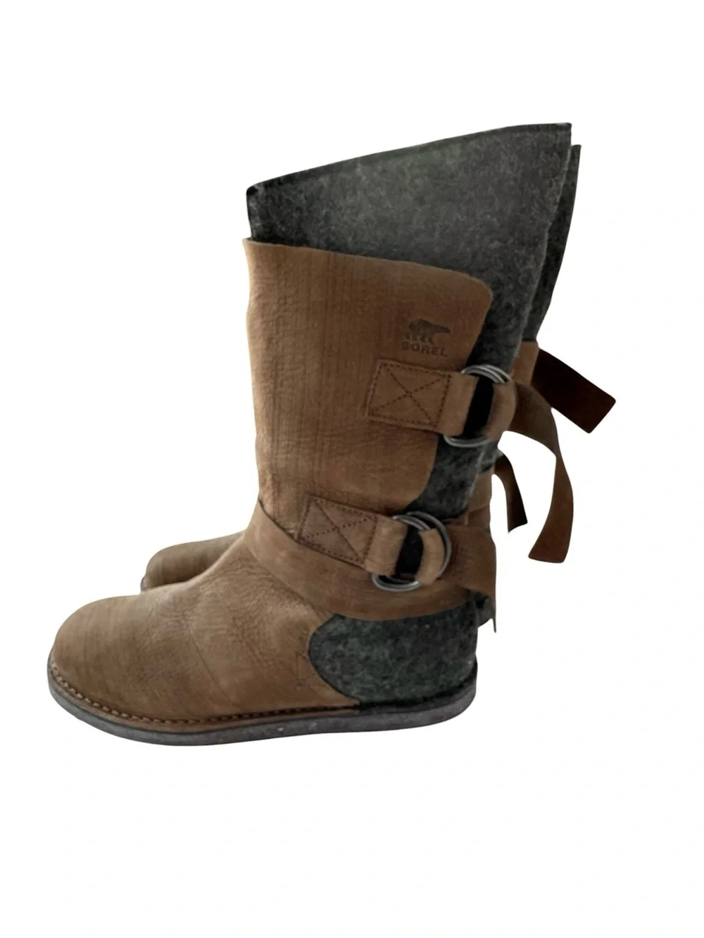 NEW SOREL Chipahko Leather and Felt Boot Women's Size 11